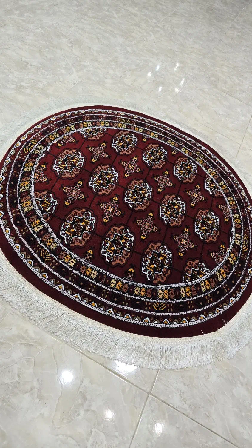 فرش گرد یک در یک درانواع رنگها و طرحها|فرش|آران و بیدگل, |دیوار