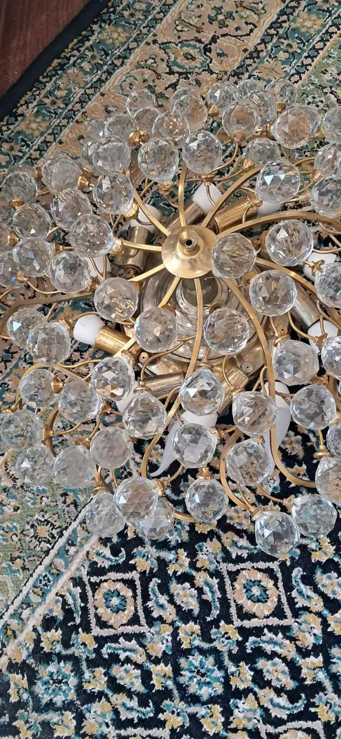 لوستر دوعدد ۲۸ شاخه بالامپ تضمینی روشن تحویل|لوستر و چراغ آویز|لاهیجان, مهرگان|دیوار