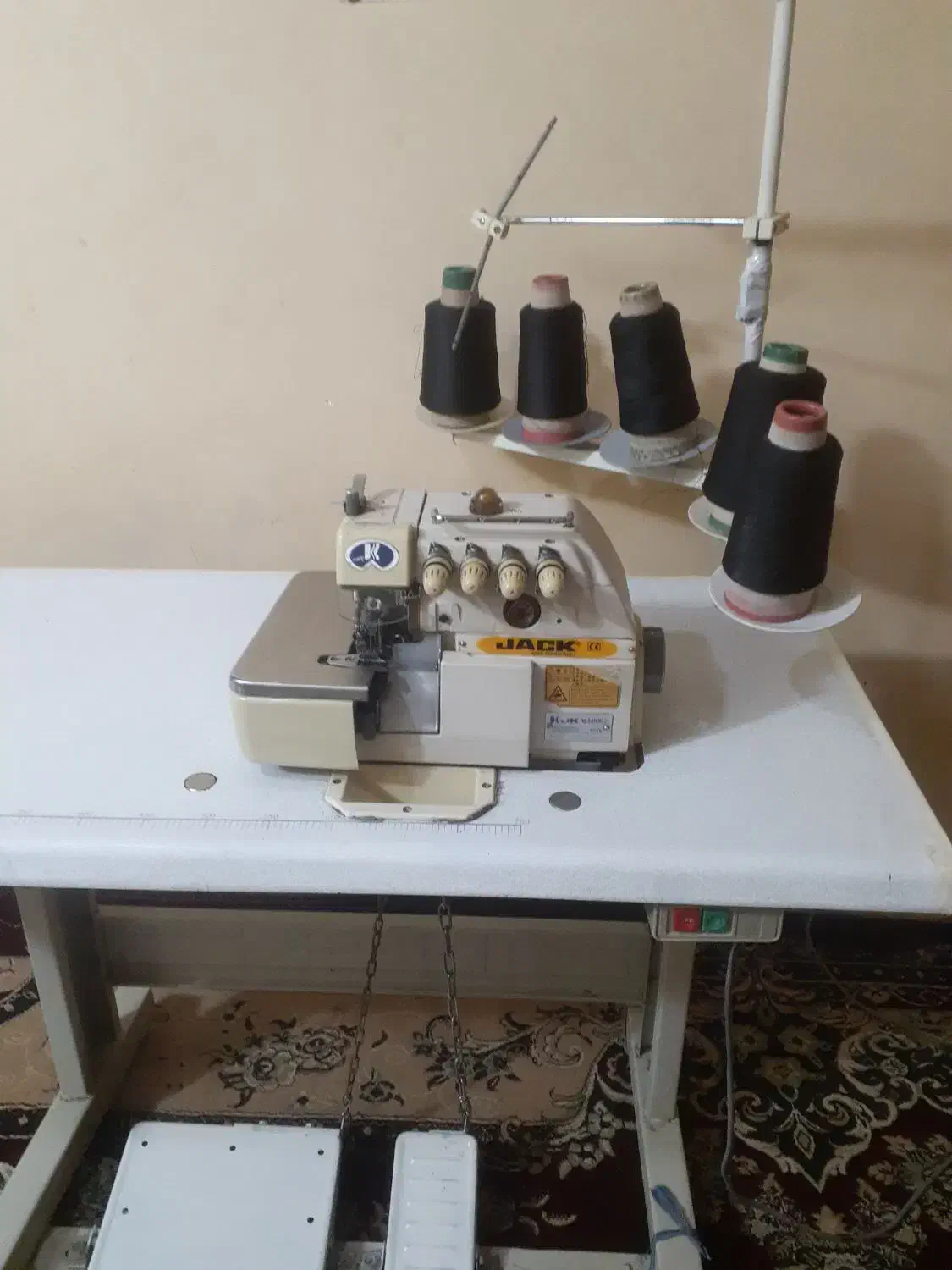 سردوز صنعتی5نخ جک سالم درحدنو|چرخ خیاطی و ریسندگی|اهواز, کوی مهدیس|دیوار