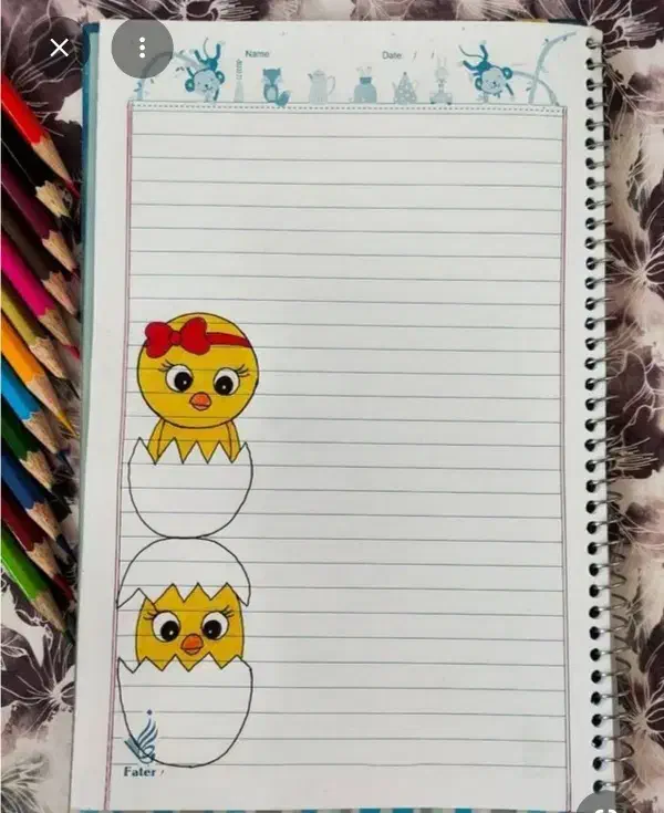 نقاشی روی دفتر|تابلو، نقاشی، عکس|بندر امام خمینی, |دیوار