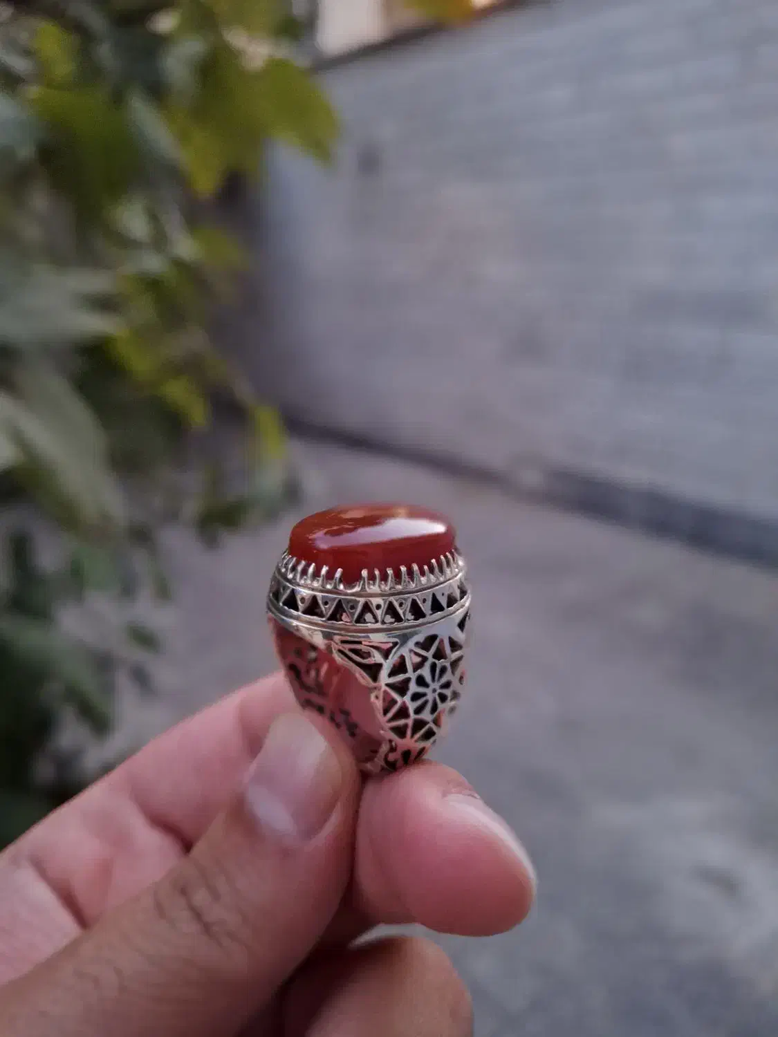 انگشتر فاخر عقیق اصیل یمنی|جواهرات|قم, تکیه آقا سید حسنی|دیوار