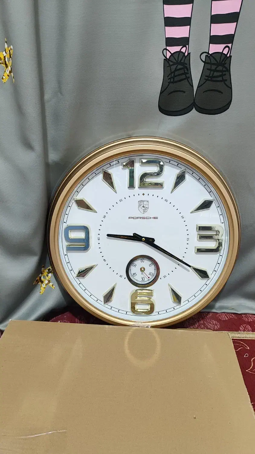 ساعت پورشه دوموتوره کاملا نو|ساعت دیواری و تزئینی|آباده, |دیوار