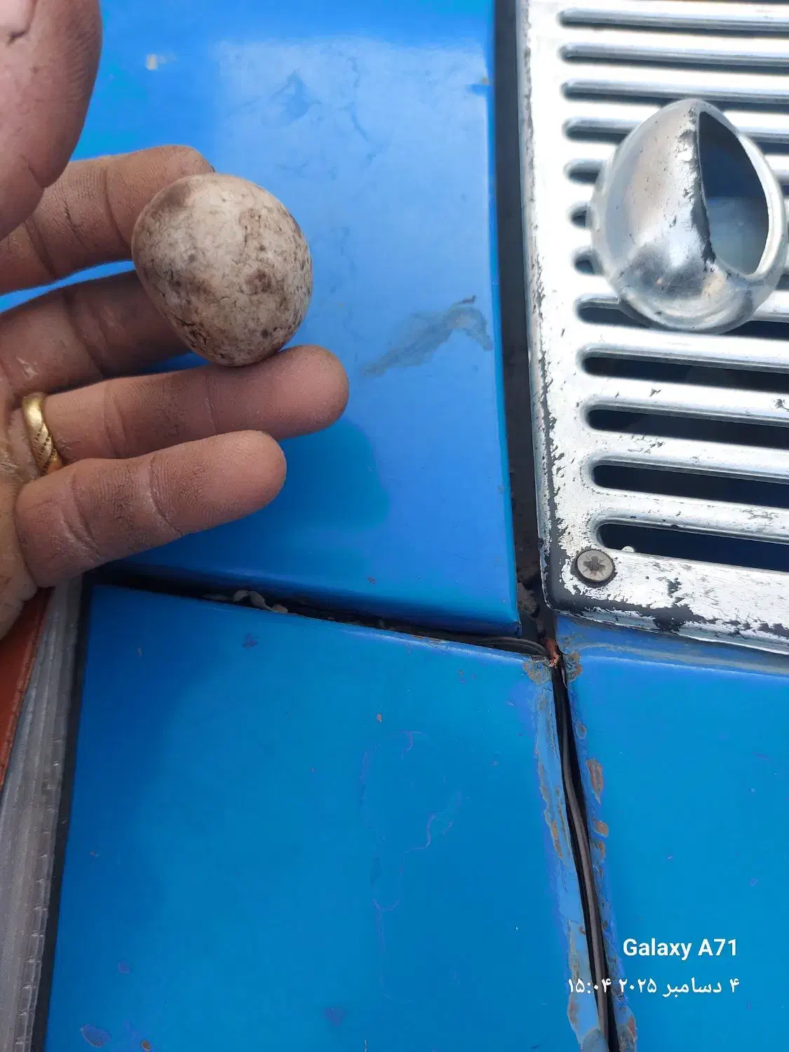 سنگ تخمه مرغی|کلکسیون اشیاء عتیقه|ارومیه, |دیوار