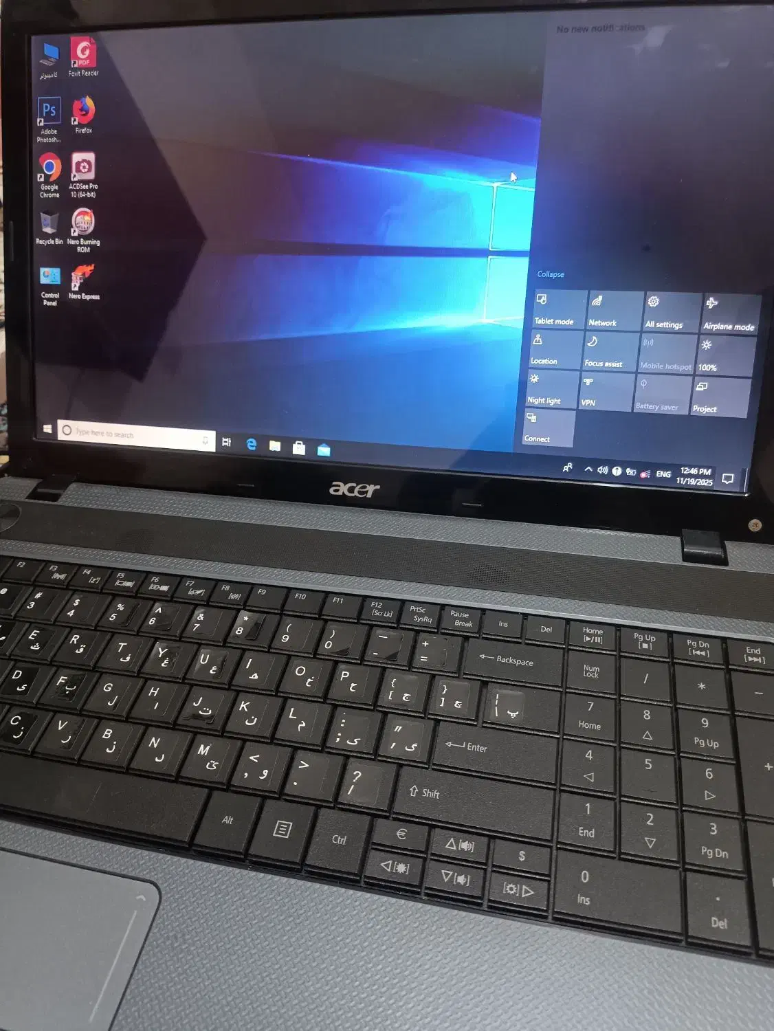 لپتاپ acer (ایسر) تمیز|رایانه همراه|ایذه, |دیوار