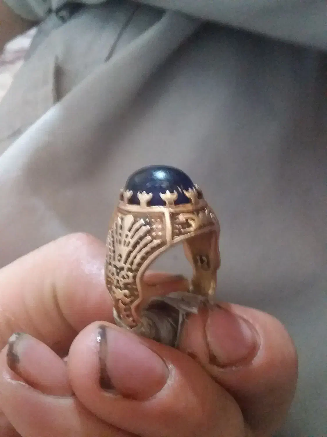 انگشتر طلا روس .با سنگ ارزشمند|جواهرات|بوئین و میاندشت, |دیوار