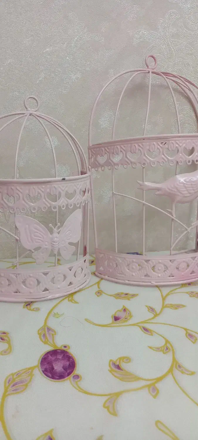 قاب قفس فلزی دوتایی وجاشمعی قلب ساخت کشورچین|صنایع دستی و سایر لوازم تزئینی|تهران, گمرک|دیوار