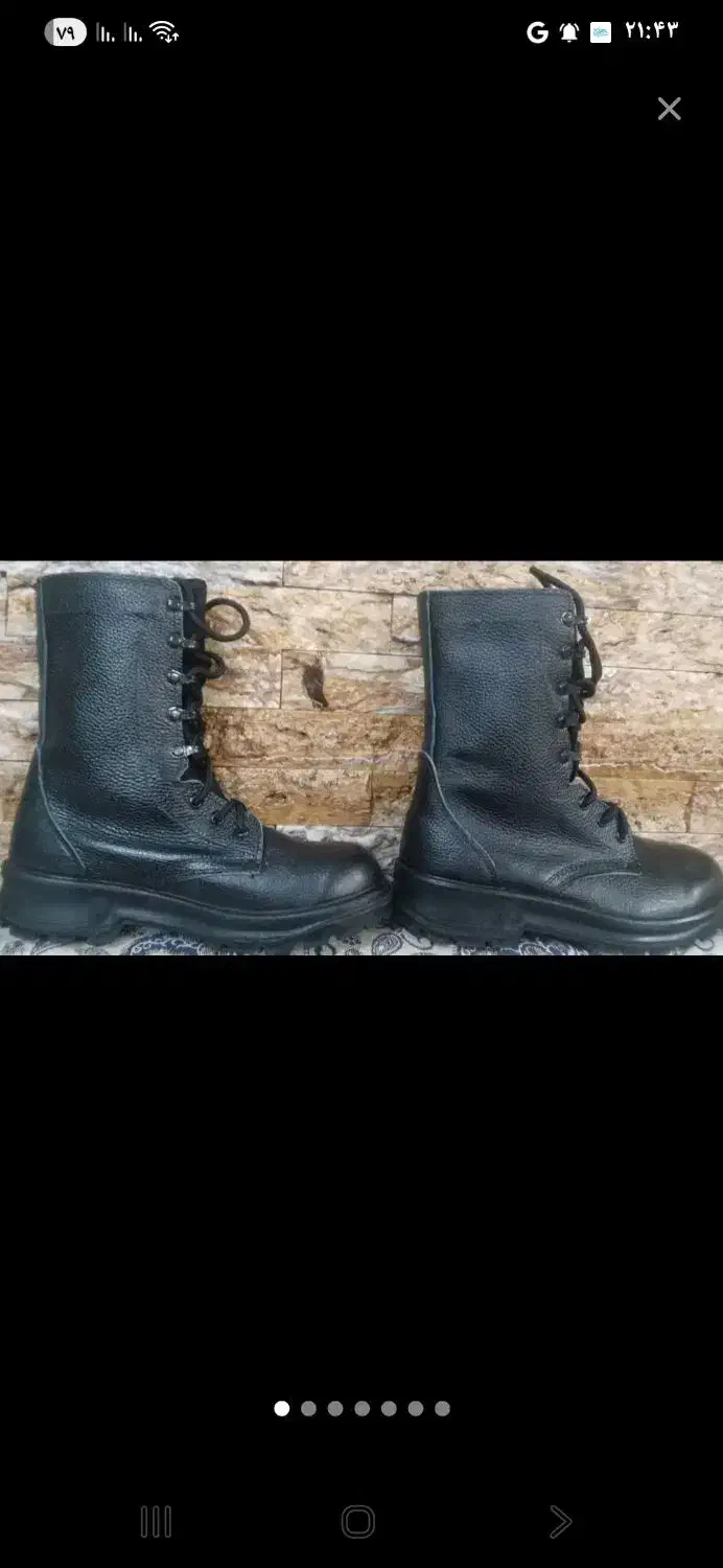 پوتین نو سربازی دوتا سایز۴۴ و۴۳ با یک چاقو رایگان|کیف، کفش، کمربند|کرج, کوی امامیه|دیوار