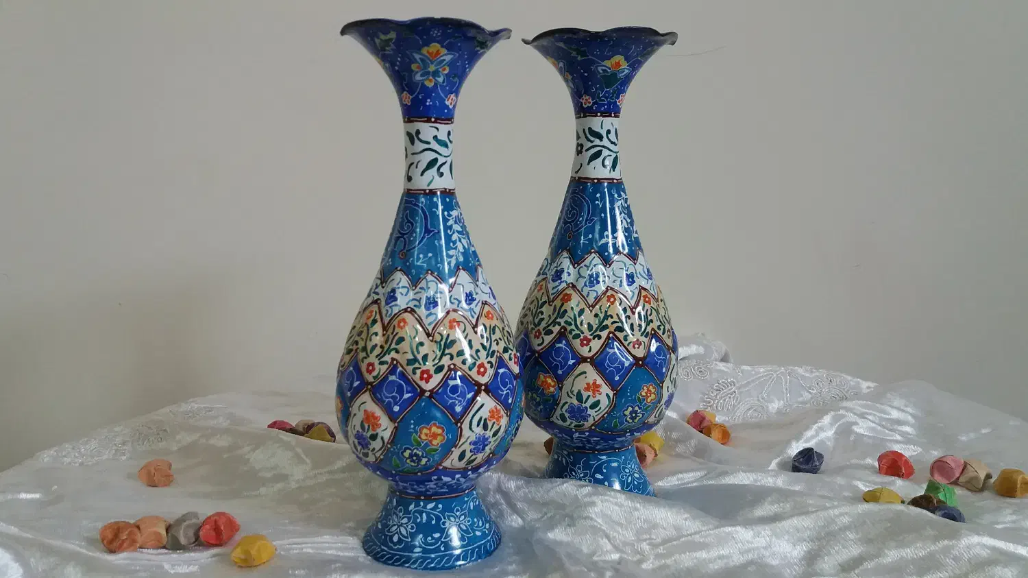 گلدان میناکاری|صنایع دستی و سایر لوازم تزئینی|خمین, |دیوار