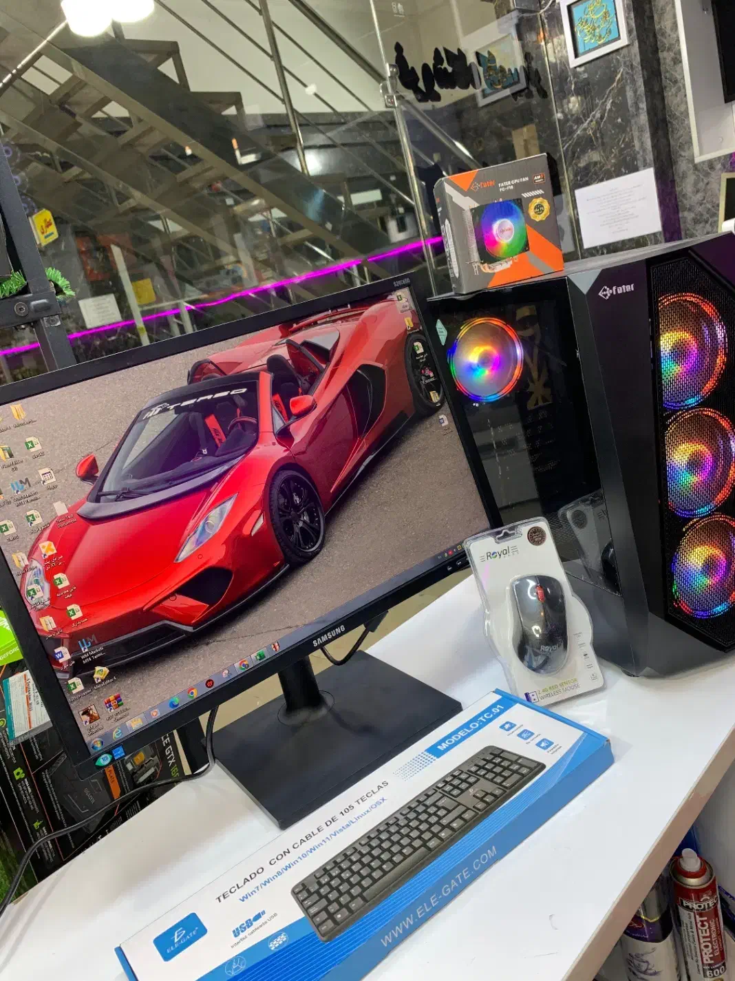 پک‌گیمینگ 9400 کیس و مانیتور|رایانه رومیزی|اهواز, گلستان|دیوار