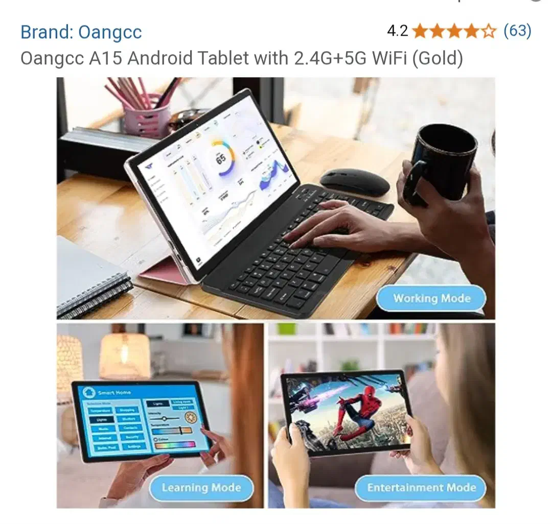 تبلت آکبند برند Oangcc A15 10.1 inch|تبلت|کرج, فاز ۲ مهرشهر|دیوار