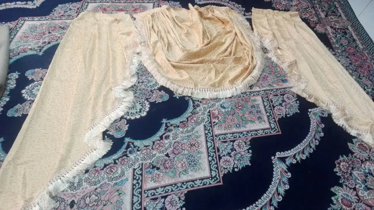 والان پرده و پرده با آستری  و ریشه پرده|پرده، رانر، رومیزی|شیراز, شهرک فرهنگیان|دیوار