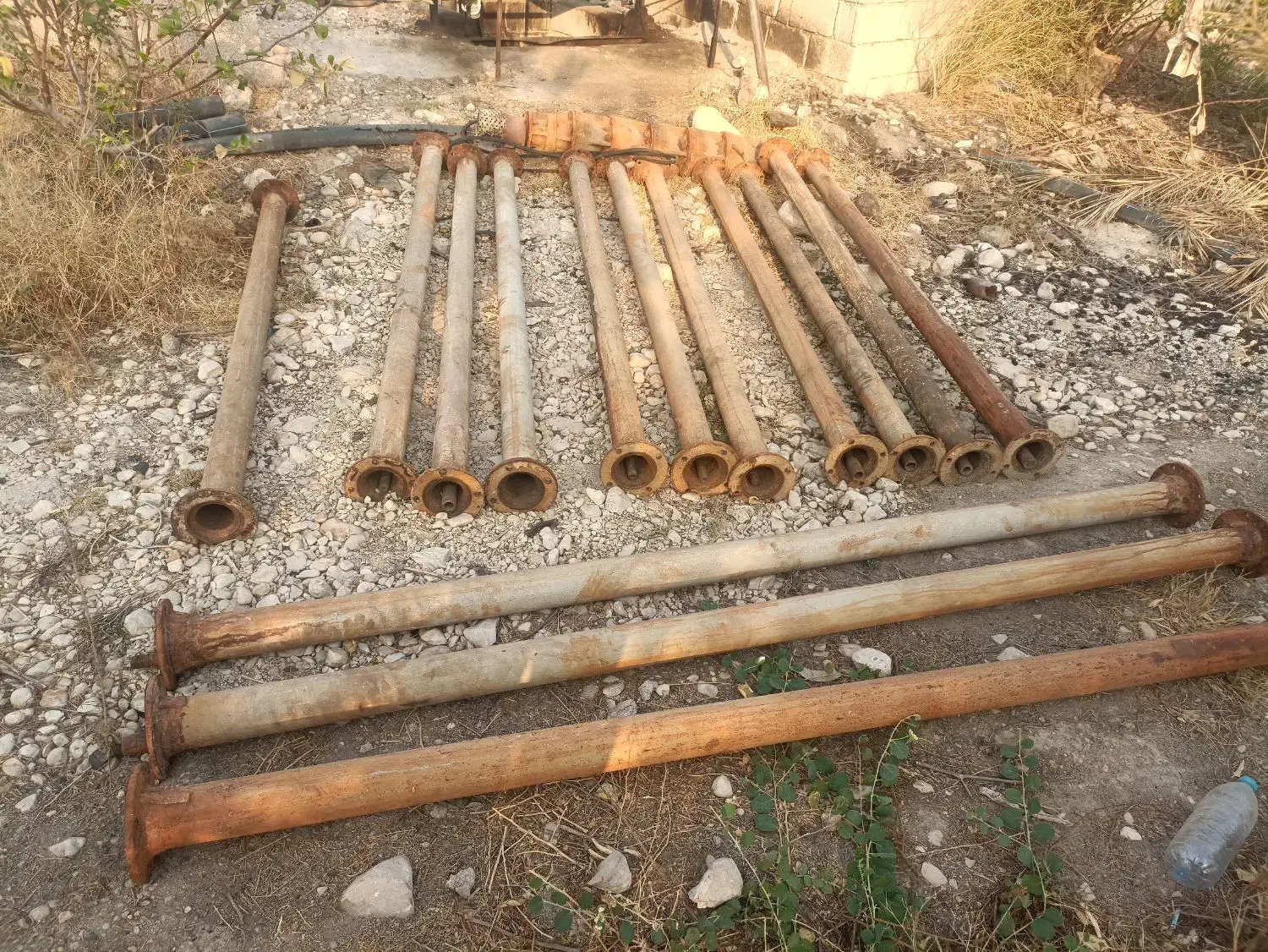 14عدد لوله و شافت فلزی پمپ 3 اینچ|ابزارآلات|خورموج, |دیوار