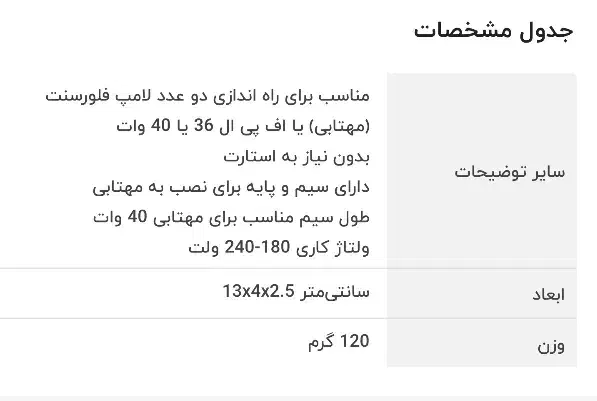 ترانس مهتابی 2×40w|لامپ و چراغ|اصفهان, خرم|دیوار