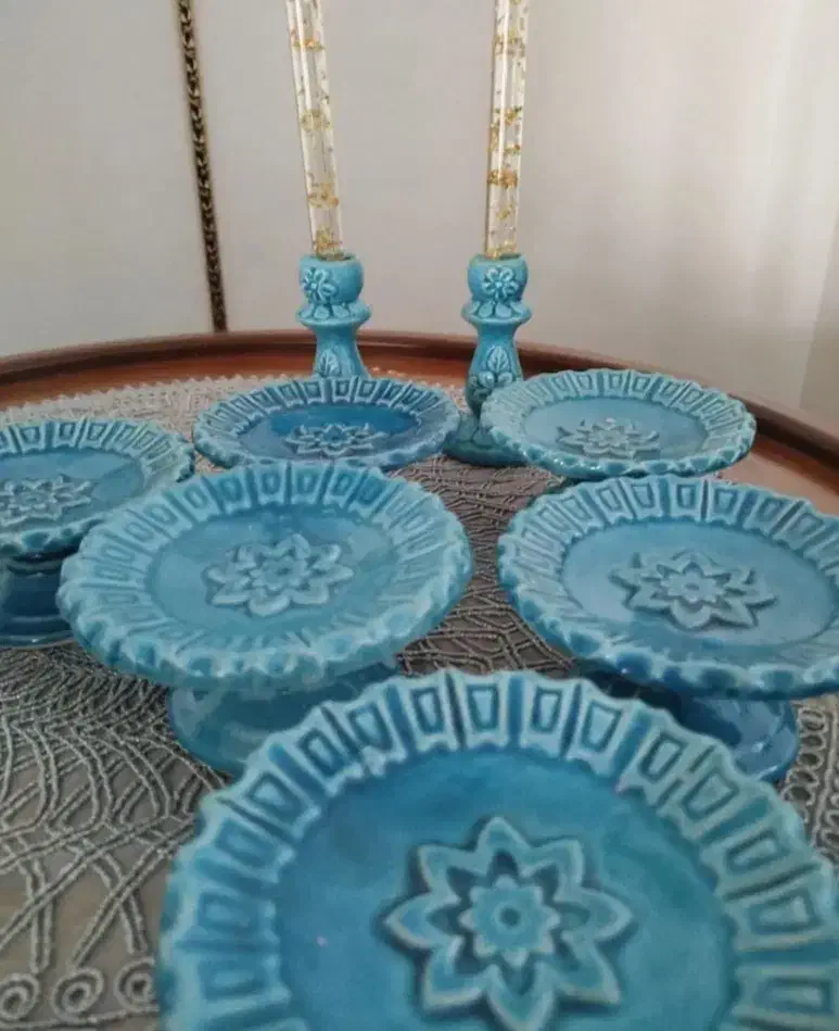 ظرف سفالی خوش رنگ|صنایع دستی و سایر لوازم تزئینی|بندر امام خمینی, |دیوار