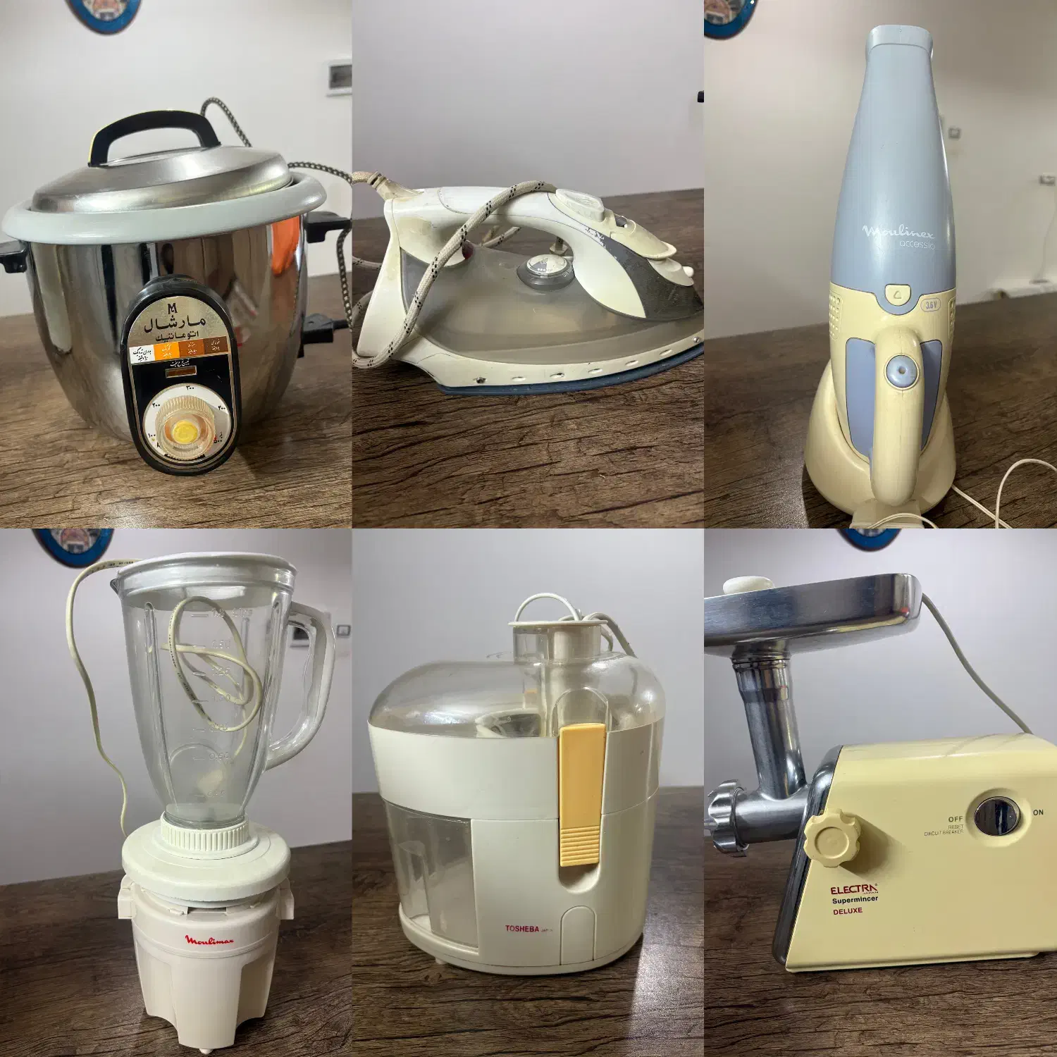 جارو شارژی اتو پلوپز چرخ گوشت ابمیوه گیری مولنیکس|آبمیوهگیر و آبمرکباتگیر|سبزوار, هویزه|دیوار