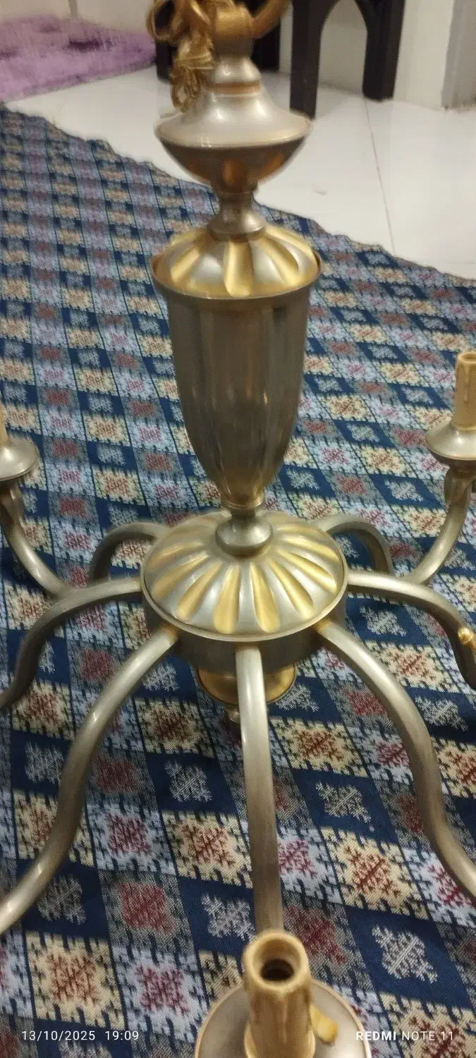 دو عدد لوستر فرانسوی هشت شاخه وشش شاخه|لوستر و چراغ آویز|کرج, گلشهر|دیوار