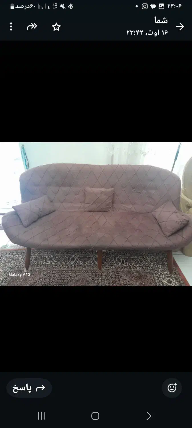 مبل قایقی ۹نفره|مبلمان خانگی و میز عسلی|همدان, |دیوار