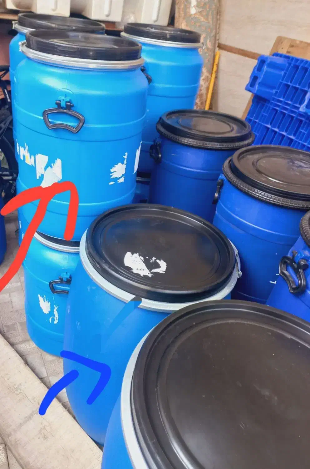 بشکه ۱۲۰لیتری|ظروف نگهدارنده، پلاستیکی، یک‌بارمصرف|هشتگرد, قاسم آباد بزرگ|دیوار