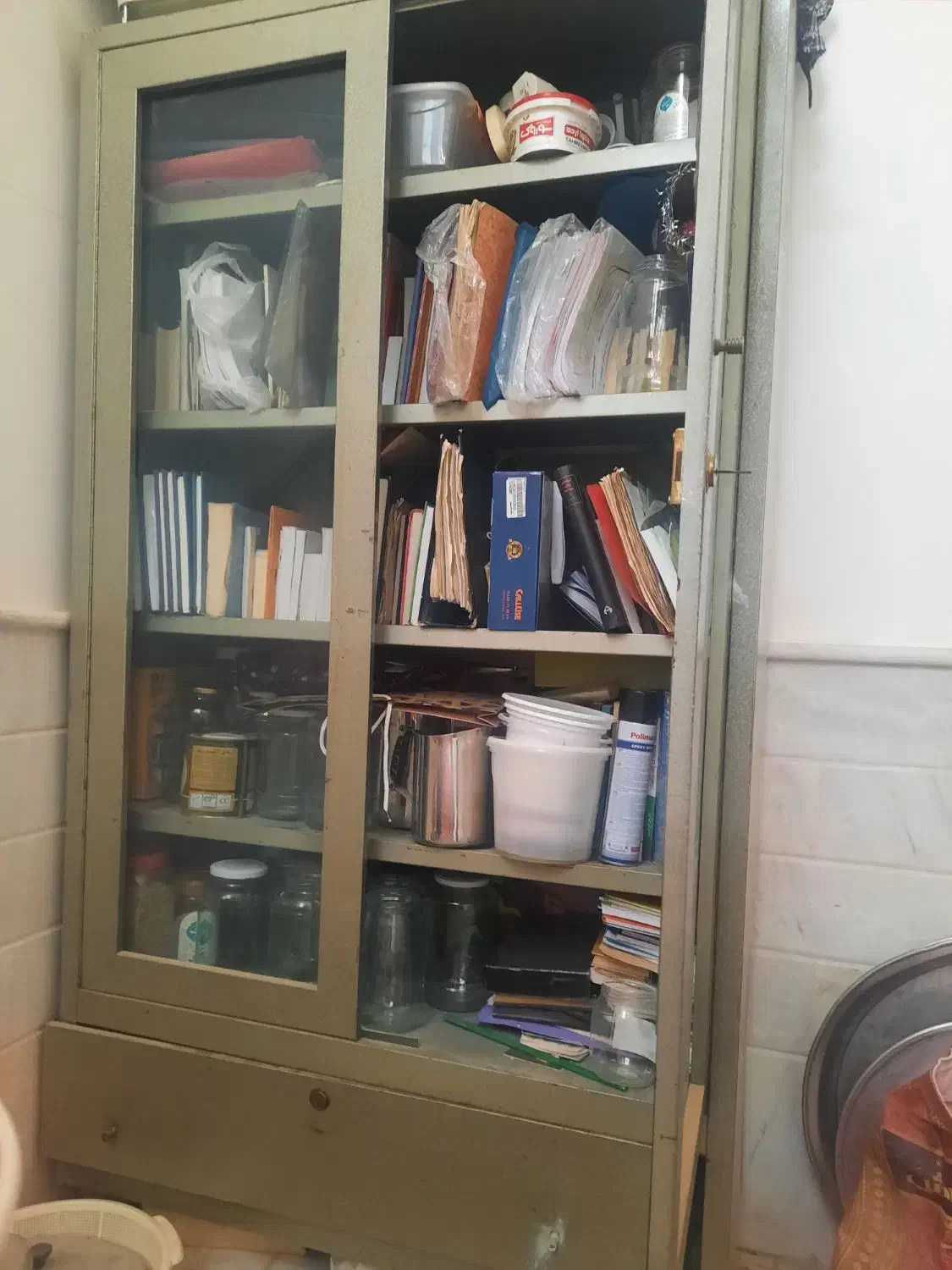 کمد کتابخانه|کتابخانه، شلف، قفسه‌های دیواری|قم, زنبیل آباد|دیوار