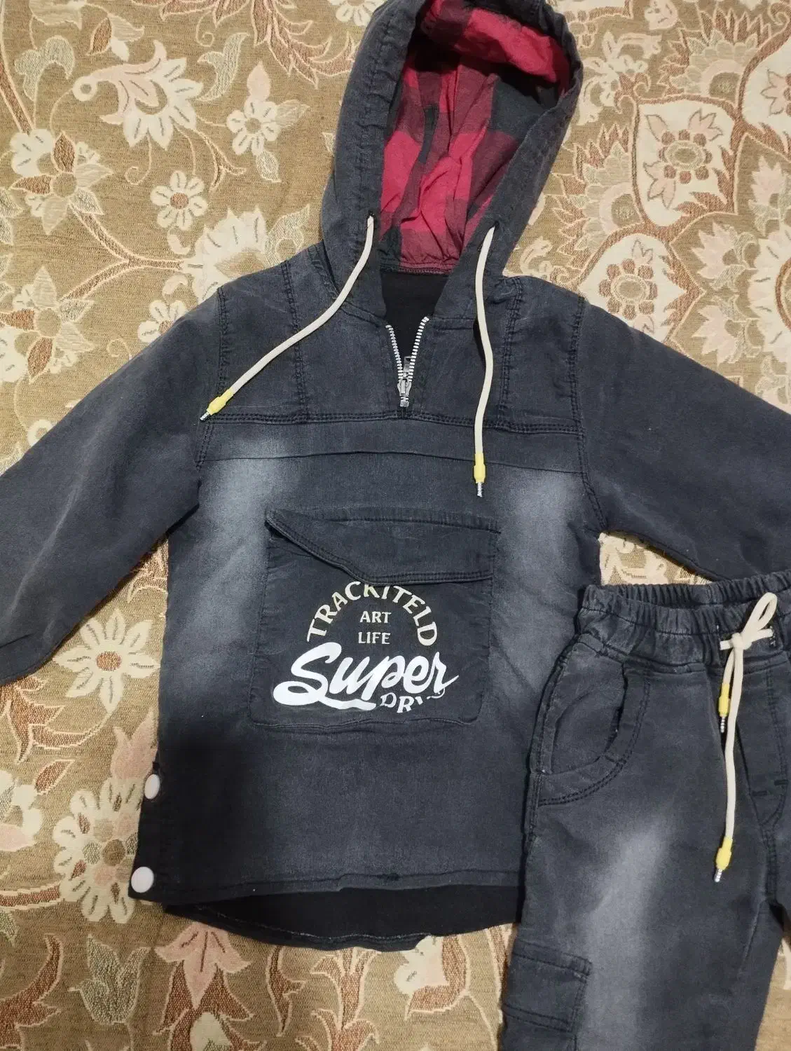 هودی شلوار جنس کتان لی|کفش و لباس بچه|اسفراین, |دیوار