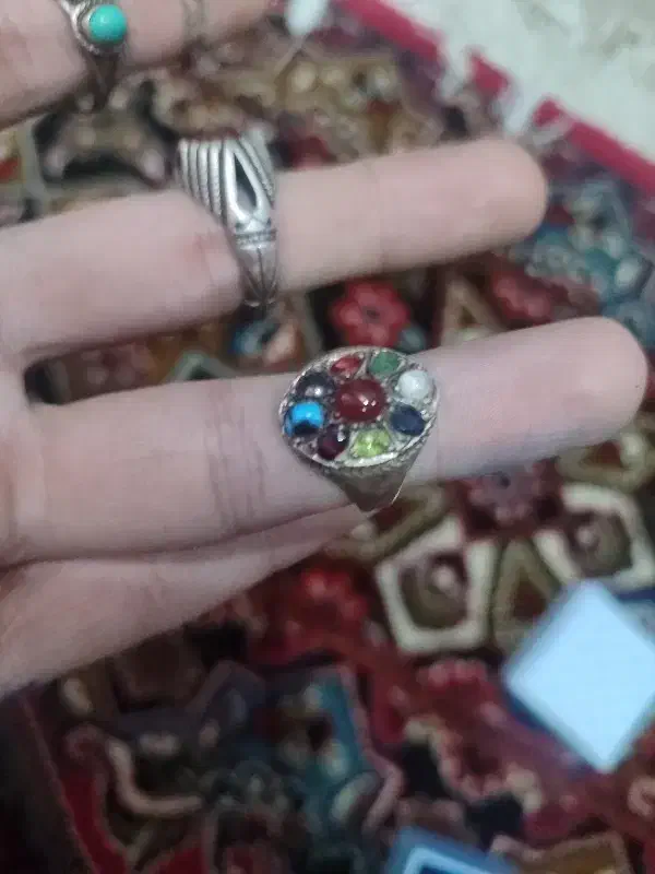 انگشتر نقره قدیمی دستساز|جواهرات|ری, دیلمان|دیوار