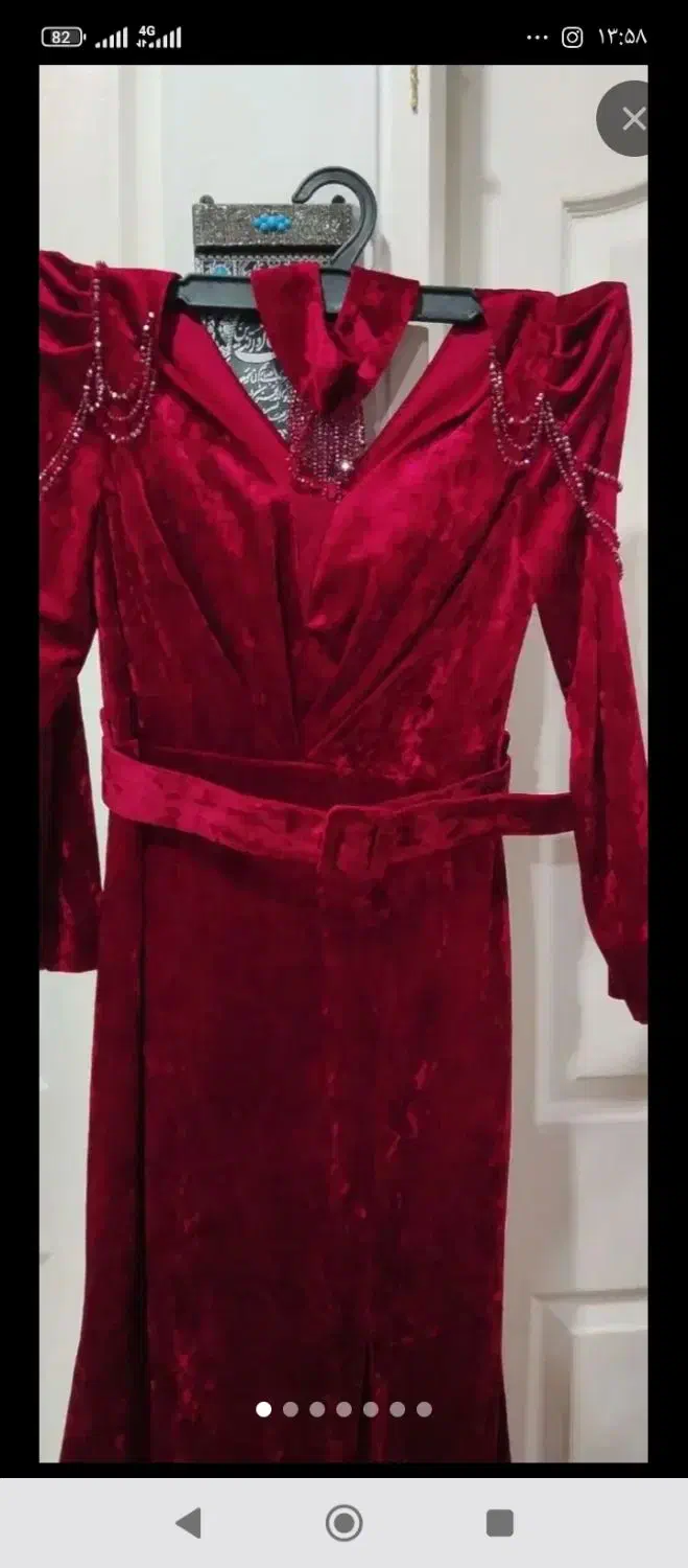 لباس مخملی مجلسی مدل ماهی نو|لباس|تبریز, |دیوار