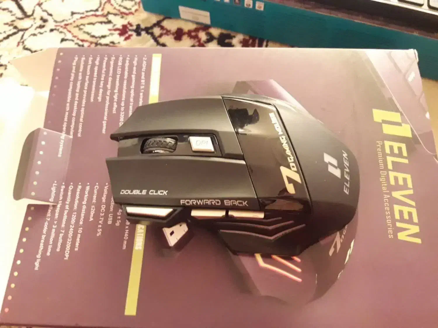 موس بیسیم eleven|قطعات و لوازم جانبی رایانه|اصفهان, درب سیبه علیا|دیوار