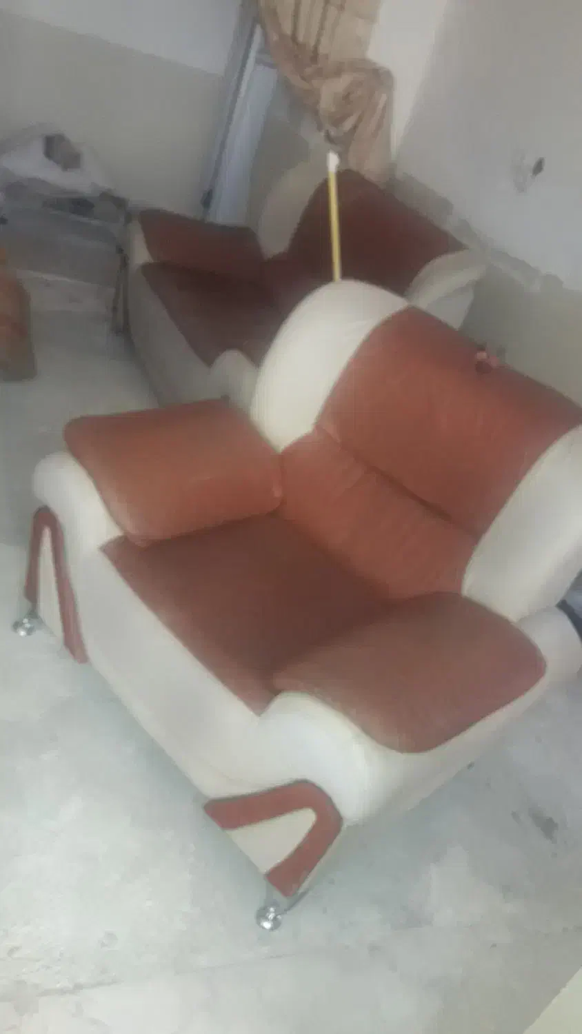 مبل چرمی دسته دوم|مبلمان خانگی و میز عسلی|آق قلا, |دیوار