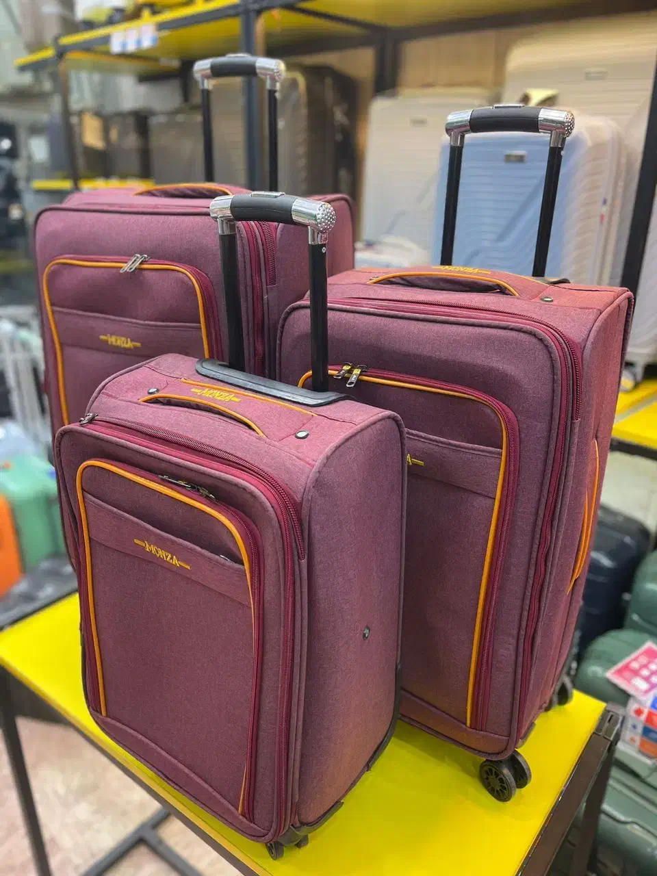 ست چمدان برزنتی MONZA|کیف، کفش، کمربند|یزد, |دیوار