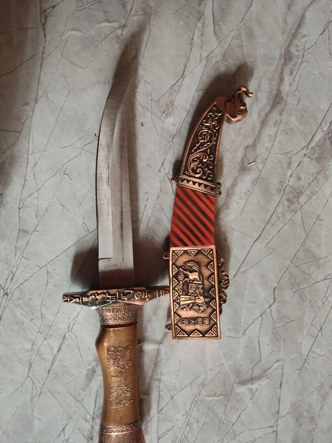 انگشتر نقره چاقو قدیمی سکه مسی و نگین‌|کلکسیون و سرگرمی|شیراز, پودنک|دیوار