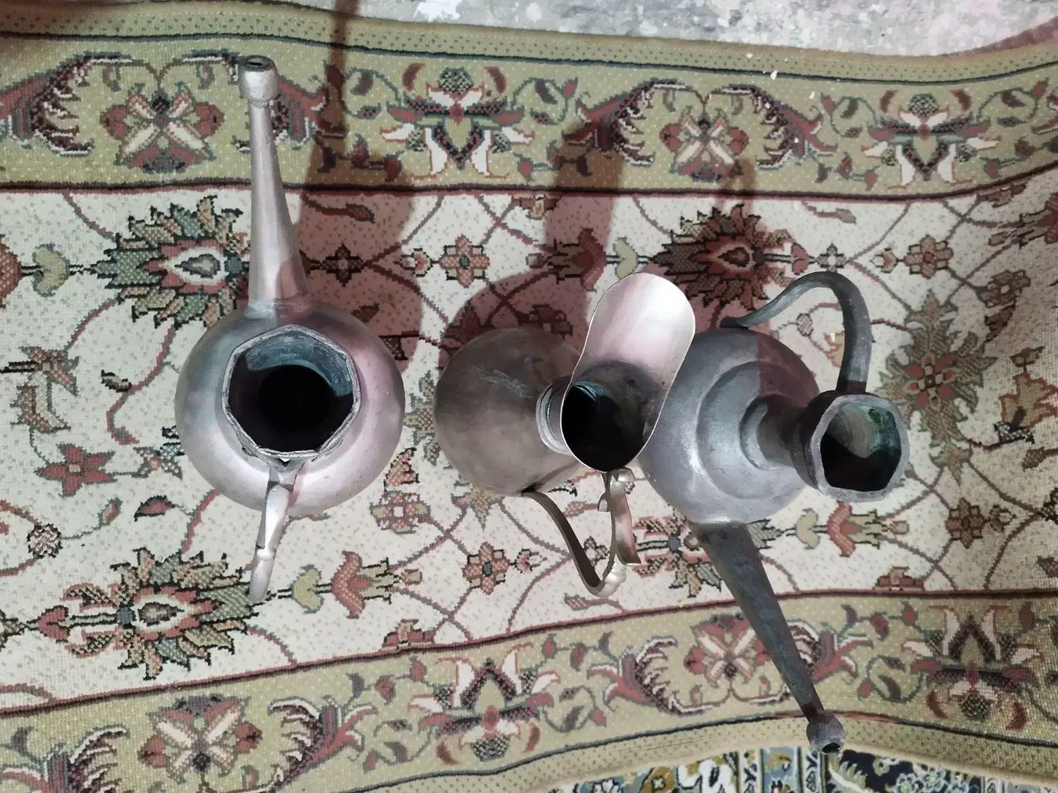 دو عدد آفتابه مسی و یک پارچ|کلکسیون اشیاء عتیقه|اصفهان, بیدآباد|دیوار