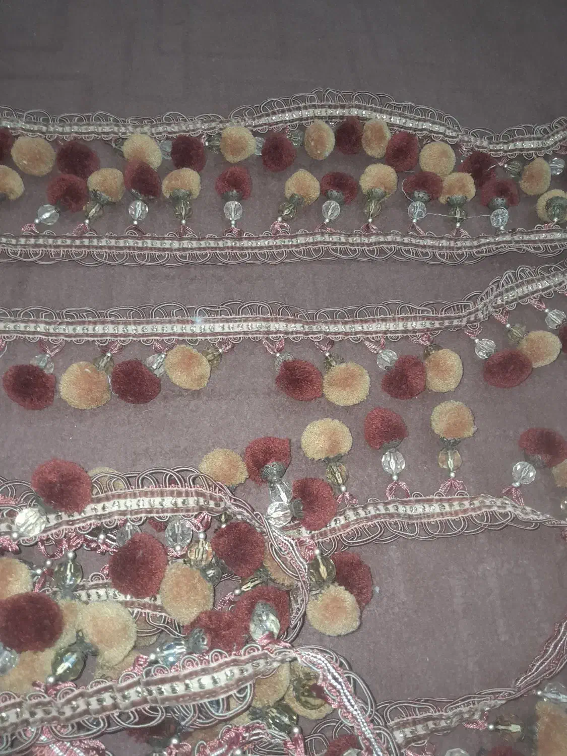 منگوله سنتی کاردست قدیمی ابریشمی|کلکسیون اشیاء عتیقه|یزد, |دیوار