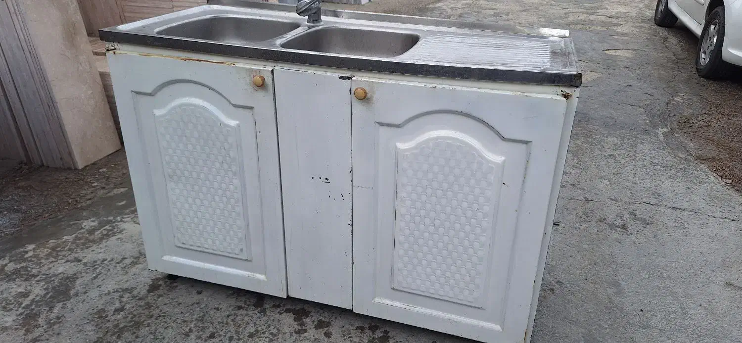 سینک ظرف شویی دو لگن  و شیر روشویی|مصالح و تجهیزات ساختمان|ارومیه, |دیوار