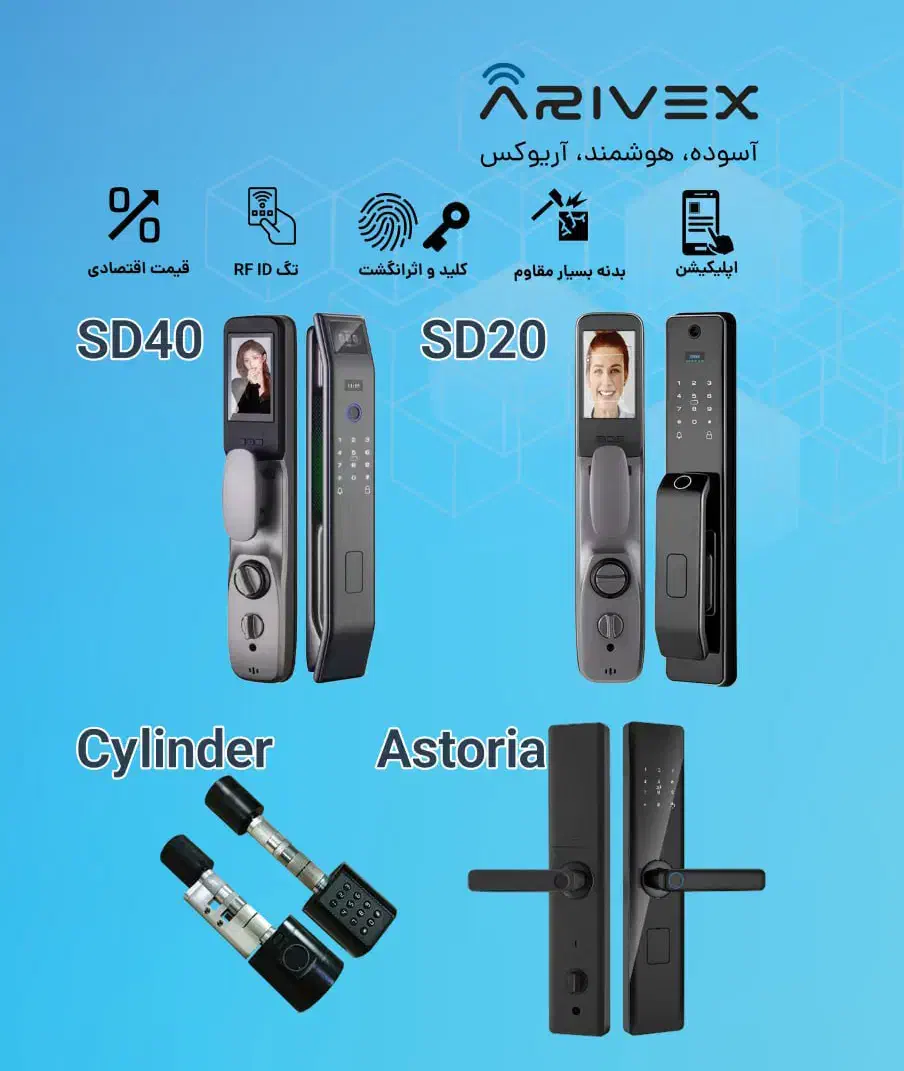 قفل هوشمند دستگیره هوشمند آریوکس|مصالح و تجهیزات ساختمان|اصفهان, رزمندگان|دیوار