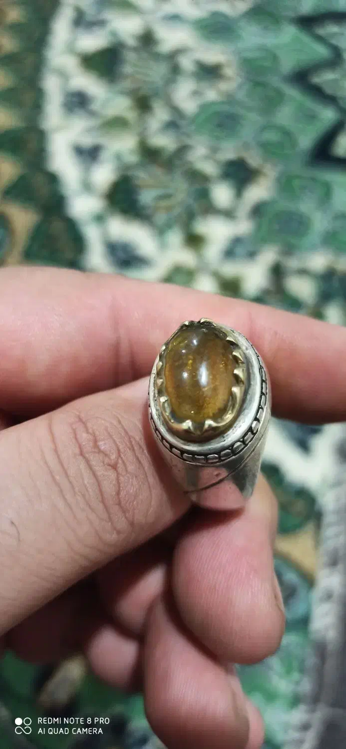 انگشتر  اوپال خوشرنگ درجه یک پر نور زیبا|جواهرات|بروجرد, |دیوار