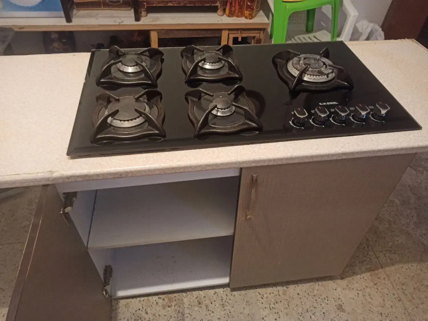 گاز صفحه ای همراه با کابینت|اجاق گاز و لوازم برقی پختوپز|ساوه, |دیوار