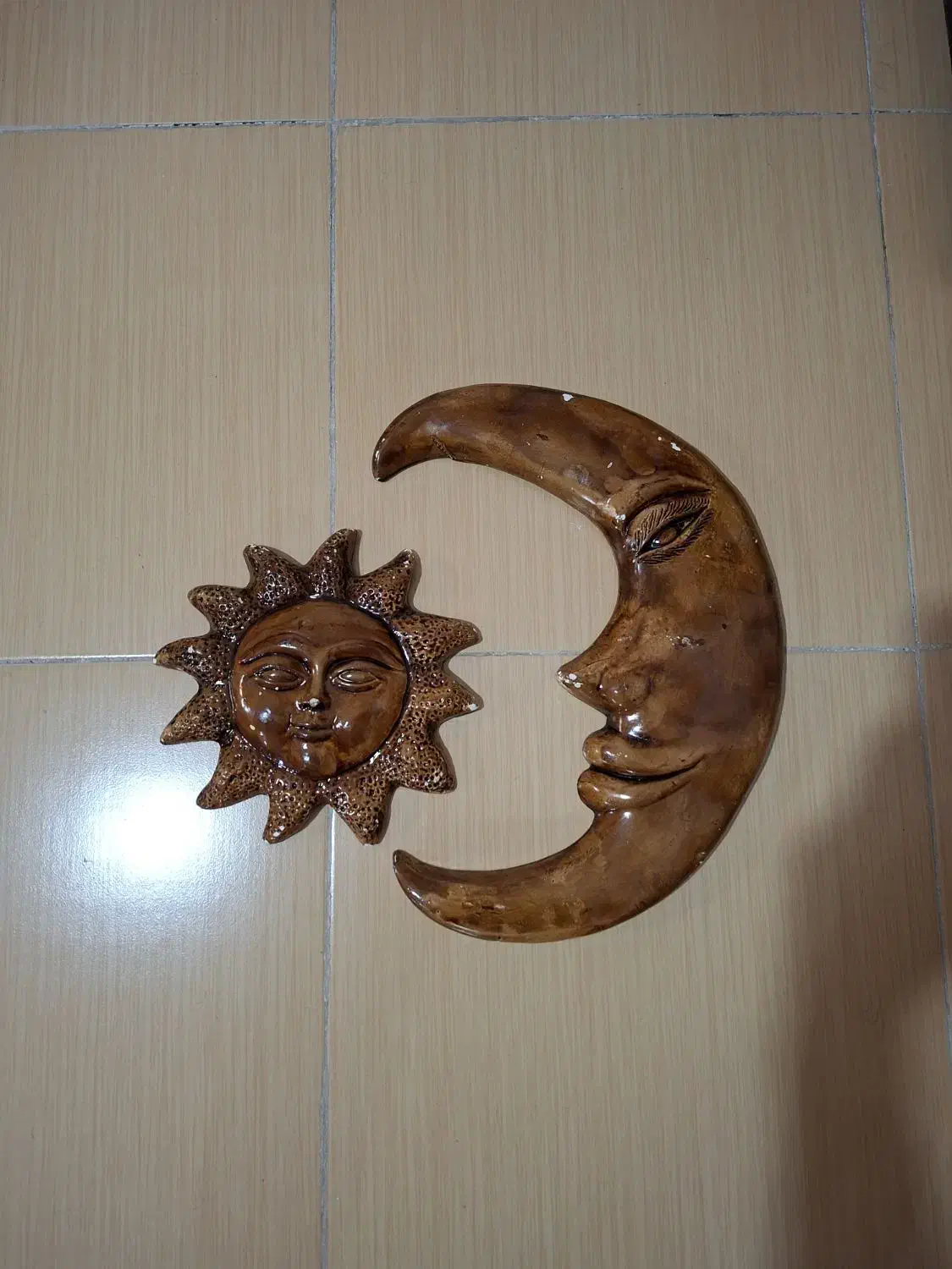 مجسمه دیوارکوب ماه و خورشید|مجسمه، تندیس، ماکت|کرمانشاه, |دیوار