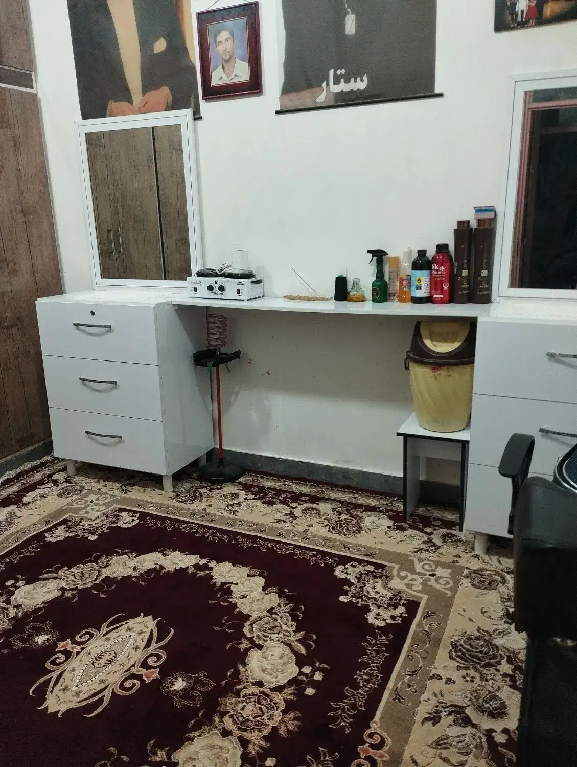 میز همراه آینه|مبلمان خانگی و میز عسلی|ایذه, |دیوار