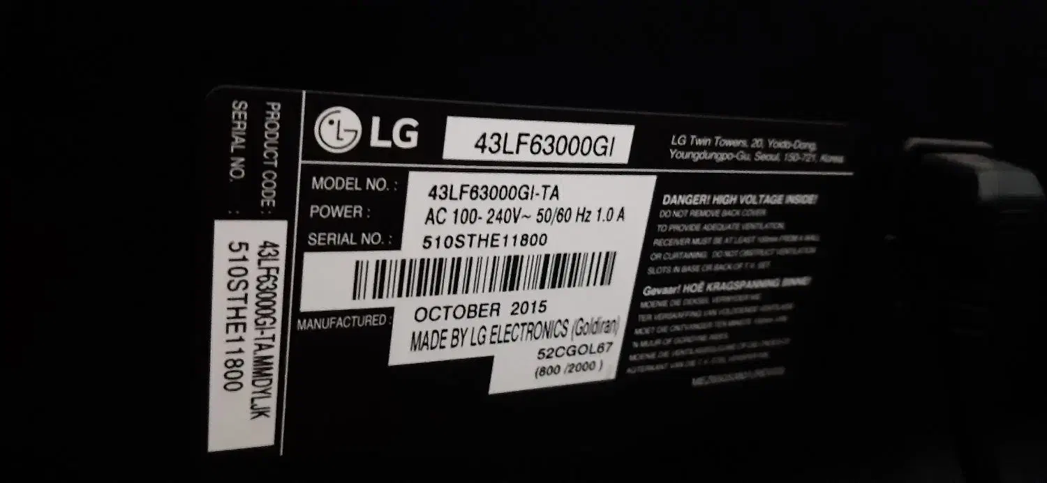 تلویزیون LG43|تلویزیون و پروژکتور|همدان, |دیوار