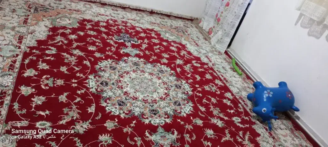 فرش تمام نخ ۱۲ متری زمرد مشهد|فرش|ایلام, |دیوار