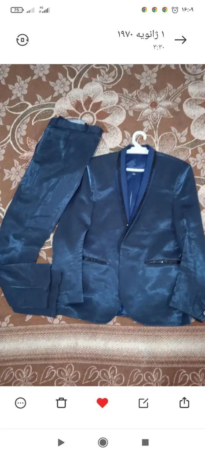 کت و شلوار مجلسی براق سایز50|لباس|تربتحیدریه, شهرک ولیعصر|دیوار