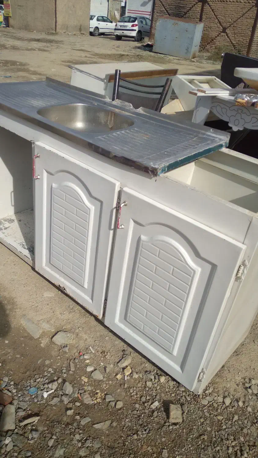 کابینت فلزی ظرفشویی ۲ سینی تک لگن|مصالح و تجهیزات ساختمان|ارومیه, |دیوار