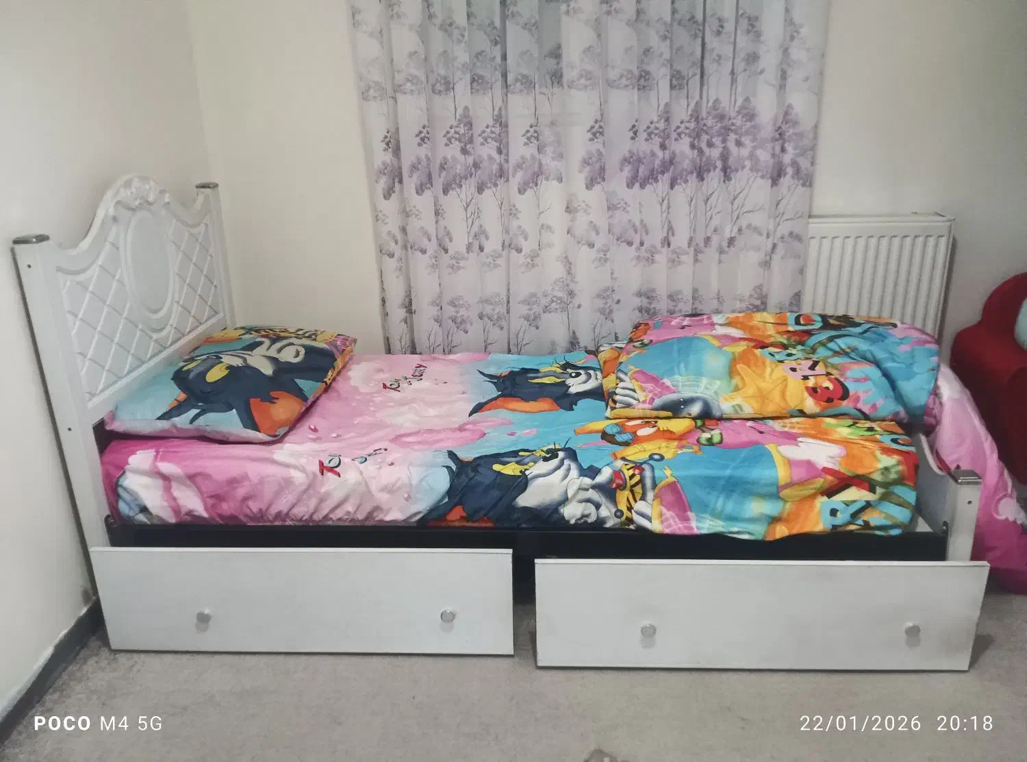 تخت خواب یک نفره|تخت و سرویس خواب|تهران, وصفنارد|دیوار