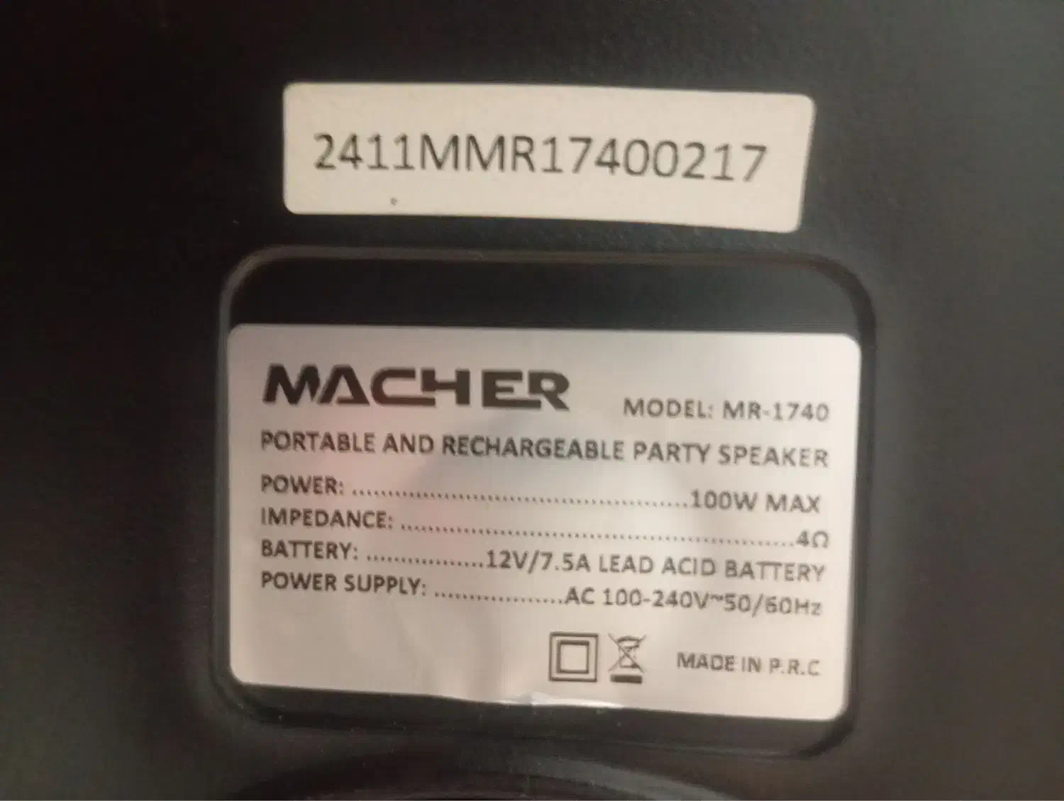 اسپیکر مدل Macher|پخش‌کننده همراه|تهران, امام زاده عبدالله|دیوار