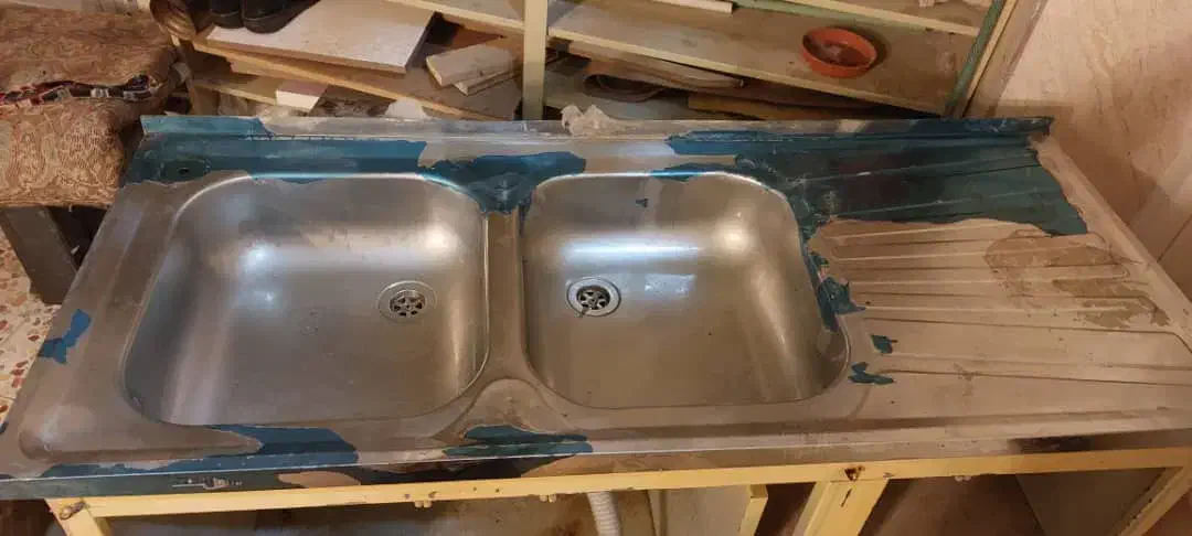 سینک ظرفشویی همراه کابینت|مصالح و تجهیزات ساختمان|برازجان, |دیوار