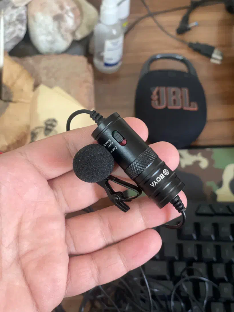 میکروفون بویا به همراه سیم اتصال|صوتی و تصویری|شیراز, شهرک جماران|دیوار