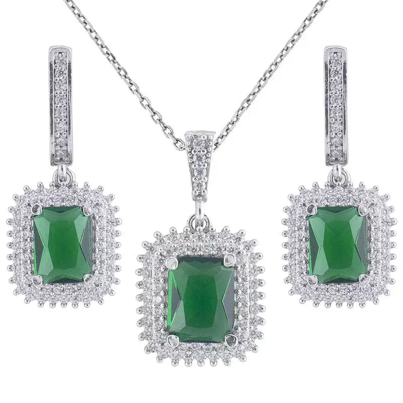 نیم ست نقره زنانه مدل زمرد AMT-M206 با قیمت مناسب|جواهرات|رشت, بازار|دیوار