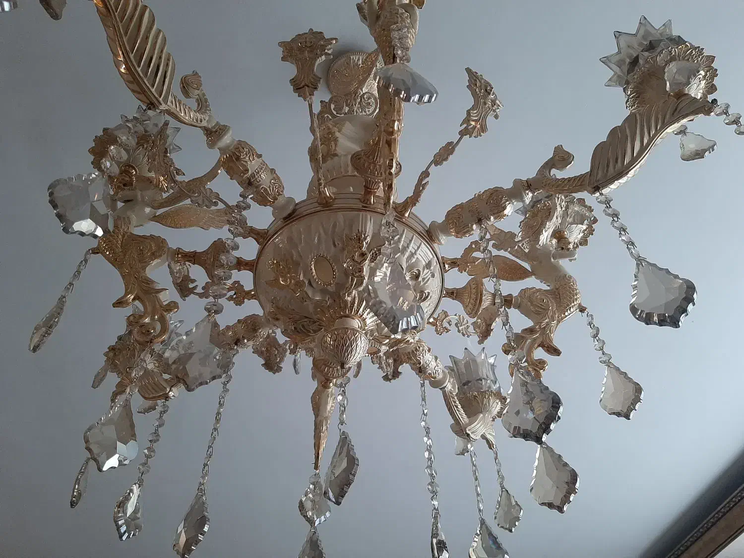 لوستر برنز کاملا نو و سالم دو عدد جفت|لوستر و چراغ آویز|ماهدشت, |دیوار