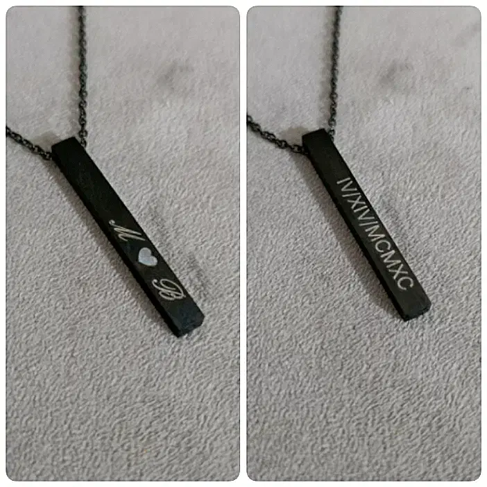 گردنبند استیل رنگ ثابت با حک دلخواه شما|بدلیجات|مشهد, رسالت|دیوار