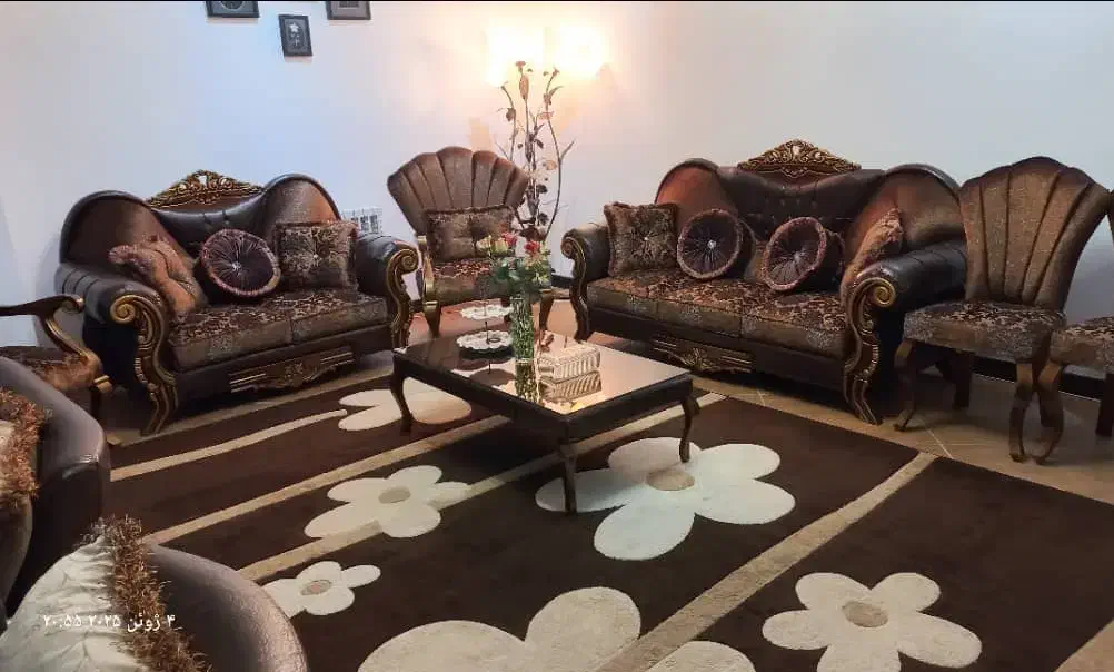 مبلمان ۹ نفره|مبلمان خانگی و میز عسلی|نور, |دیوار